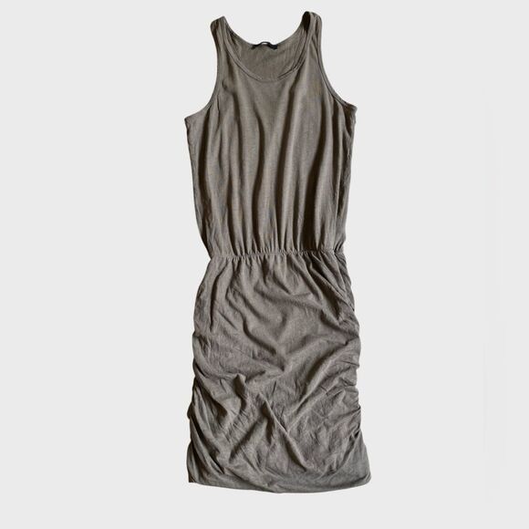 ALLSAINTS Toby Racerback Dress in Khaki Green Women's Size M Minimalist Grunge - Picture 14 of 16